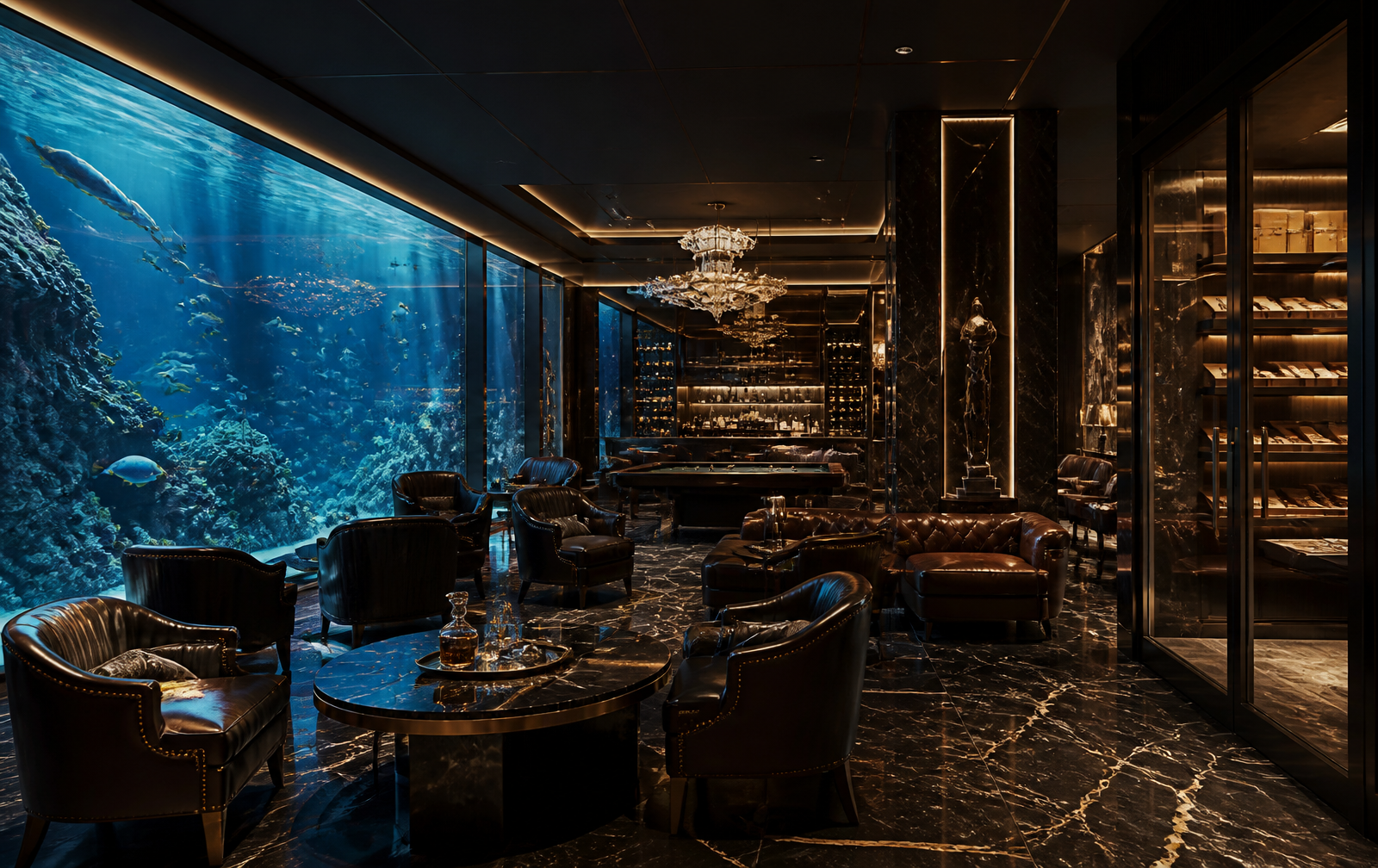 Branded clubhouse and wellness lounge — architect's impression